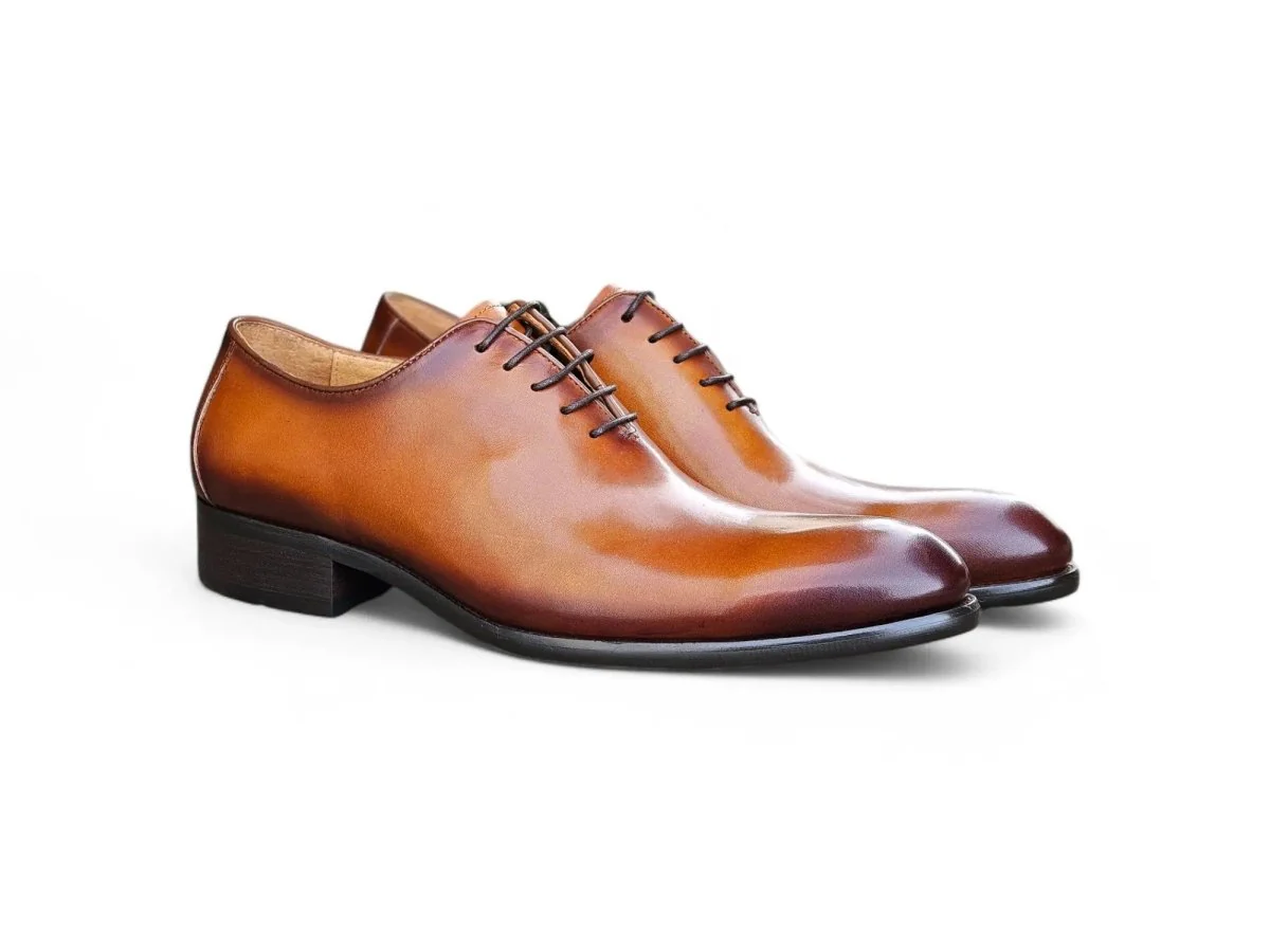 Carrucci Shoes Calfskin Whole Cut Lace Up Oxford Leather KS505-12 - Image 32