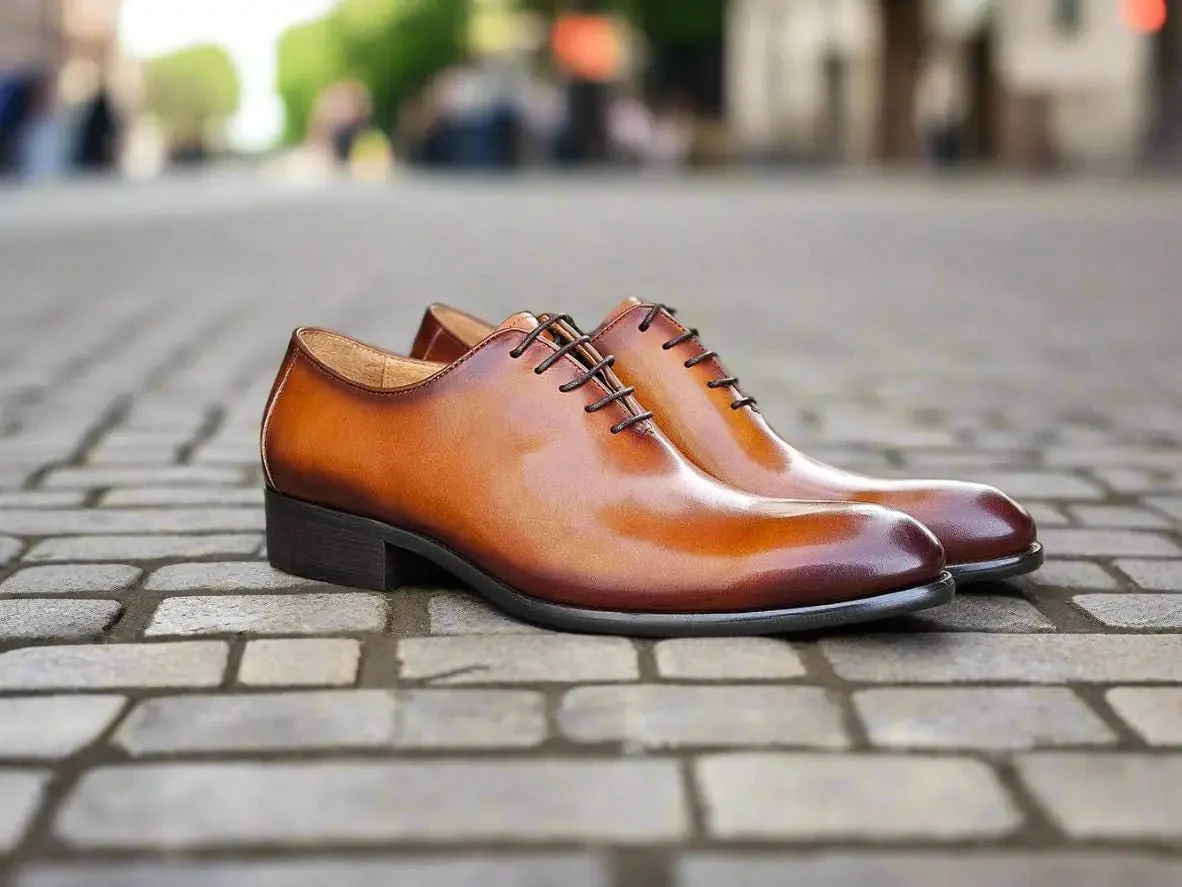 Carrucci Shoes Calfskin Whole Cut Lace Up Oxford Leather KS505-12 - Image 33