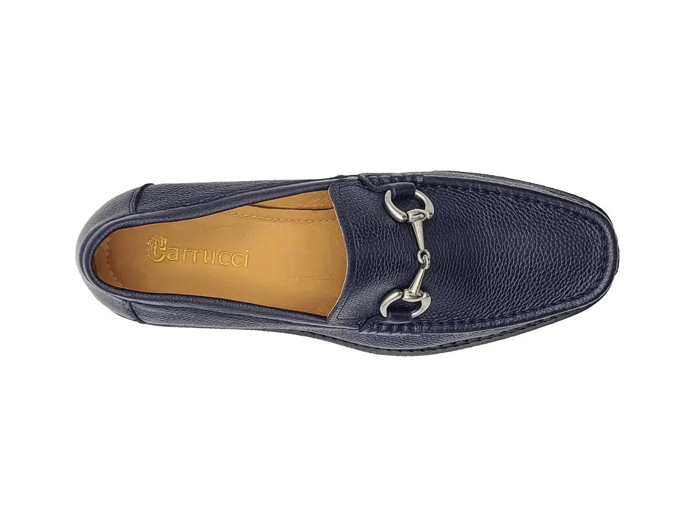 Carrucci Shoes CARRUCCI Men’s Horsebit Loafer Lug Sole Pebble Calfskin - Image 17