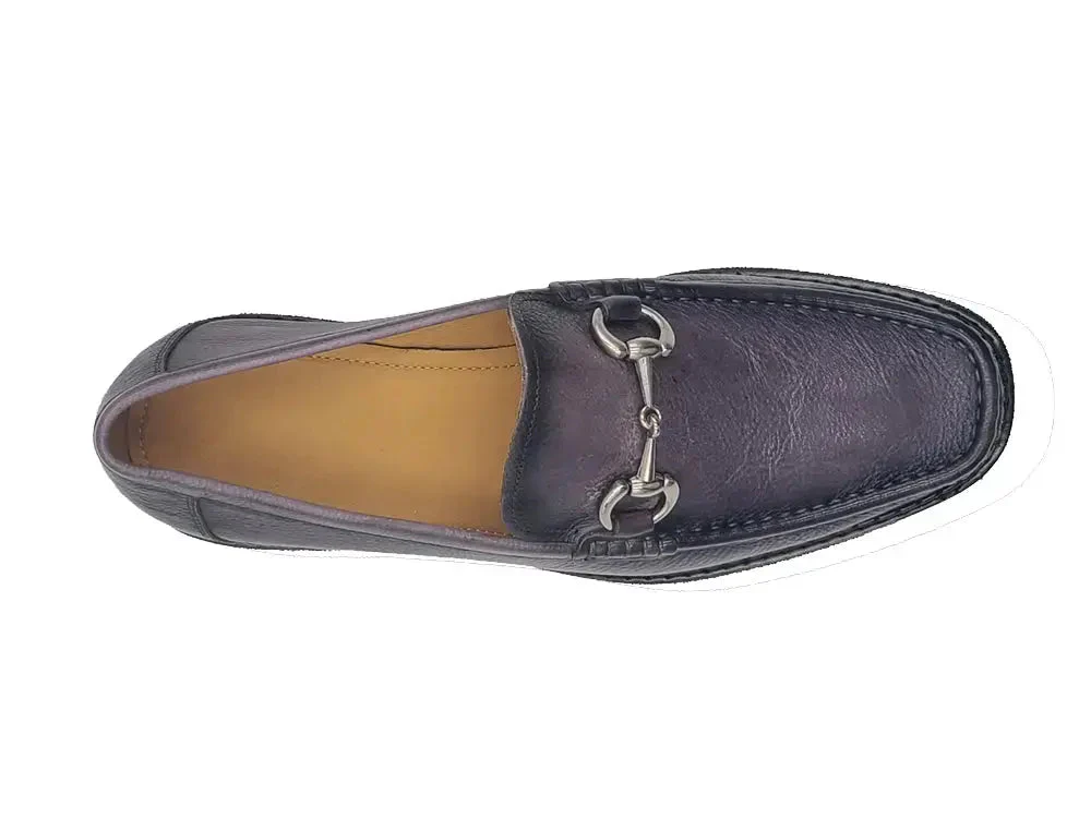 Carrucci Shoes CARRUCCI Men’s Horsebit Loafer Lug Sole Pebble Calfskin - Image 24