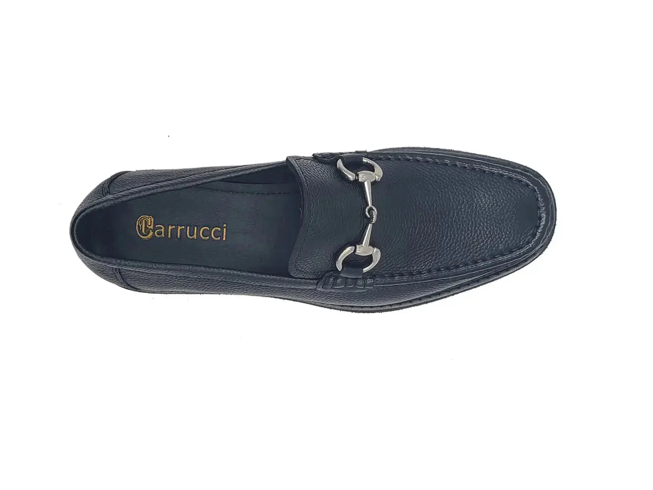 Carrucci Shoes CARRUCCI Men’s Horsebit Loafer Lug Sole Pebble Calfskin - Image 37