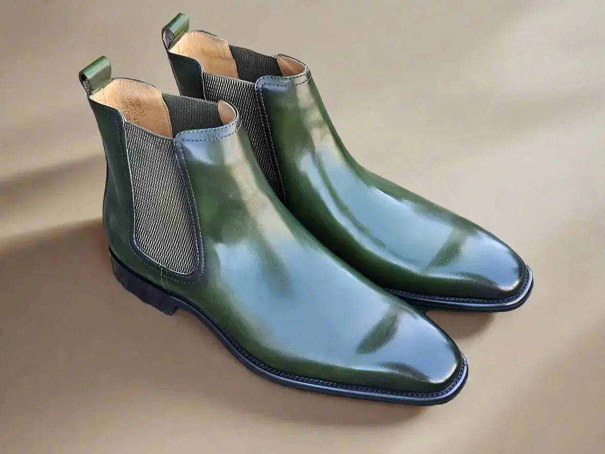 Carrucci Shoes Chelsea Boot Cushioned Footbed Calfskin Leather KB509-30 - Image 13