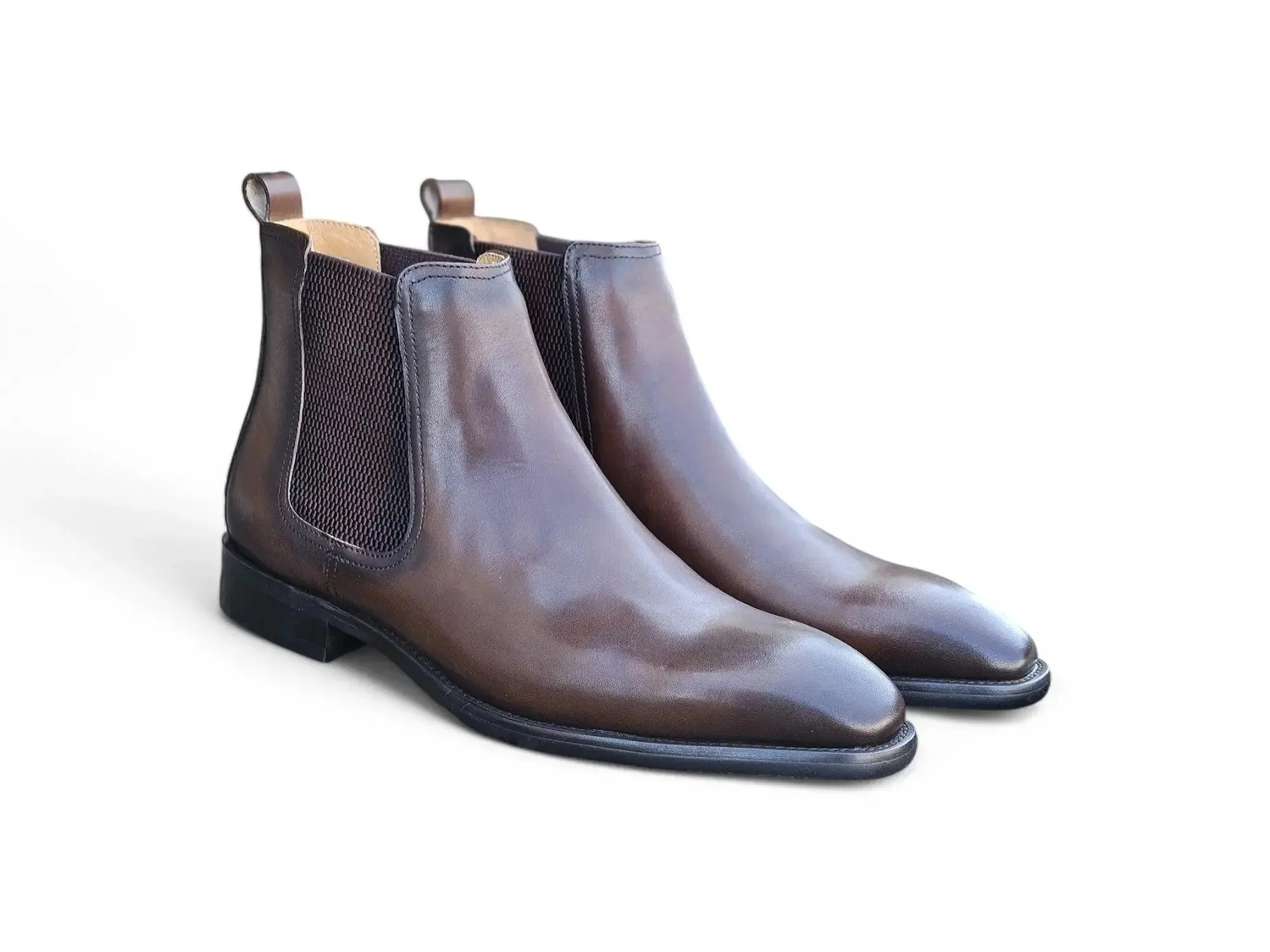 Carrucci Shoes Chelsea Boot Cushioned Footbed Calfskin Leather KB509-30 - Image 16