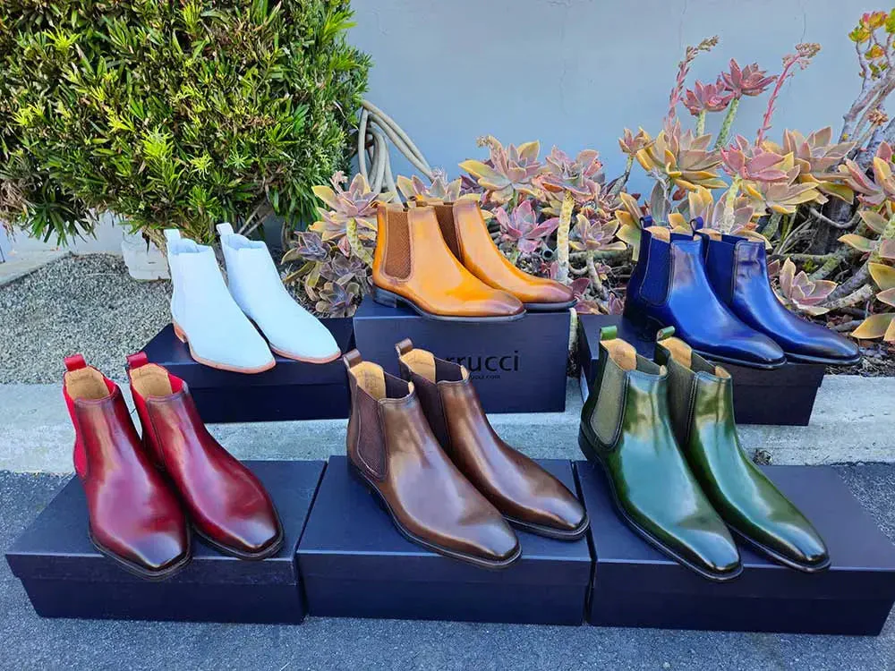 Carrucci Shoes Chelsea Boot Cushioned Footbed Calfskin Leather KB509-30 - Image 21