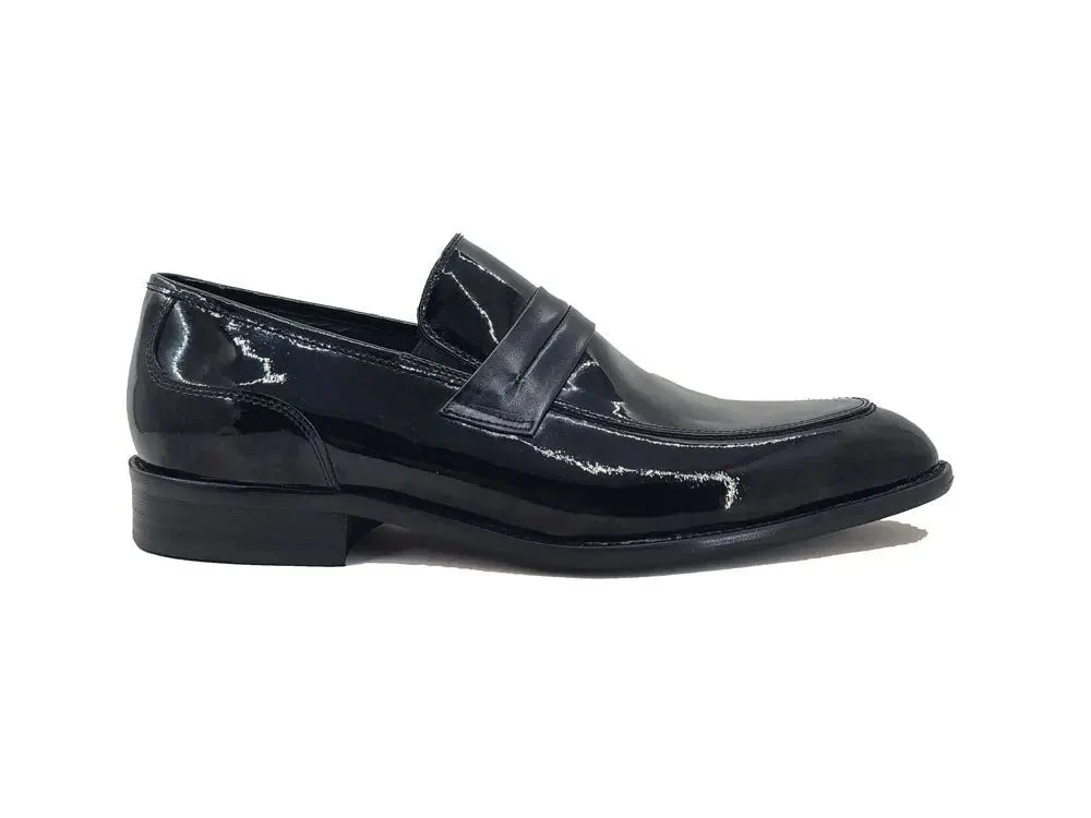 Carrucci Shoes Contrast Penny Loafer Patent Leather KS479-601P - Image 4
