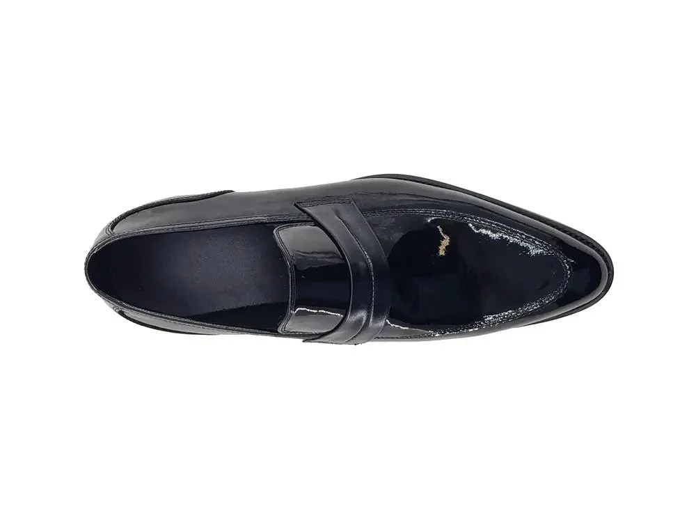 Carrucci Shoes Contrast Penny Loafer Patent Leather KS479-601P - Image 6