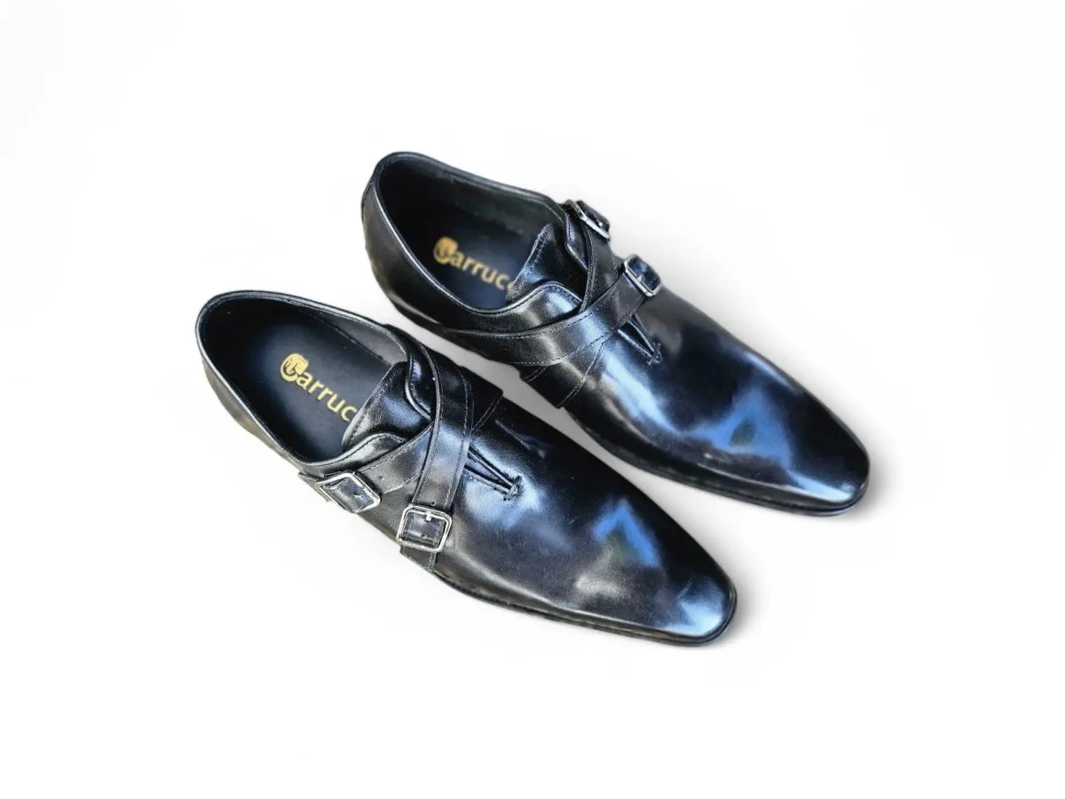 Carrucci Shoes Cross Strap Wholecut Leather Loafer KS503-60 - Image 8