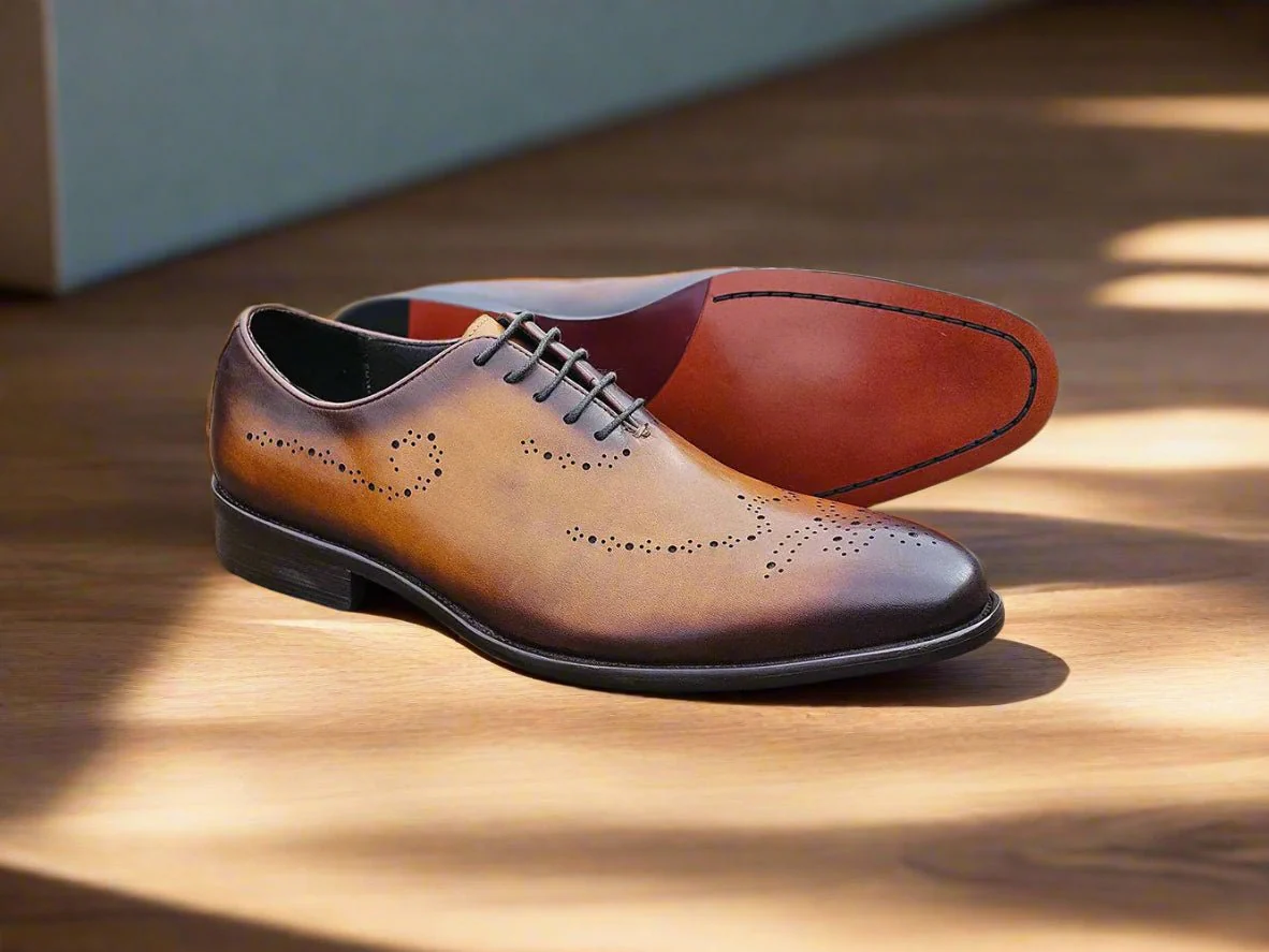 Carrucci Shoes Elegant Classic Whole Cut Oxford Medallions KS886-731 - Image 8