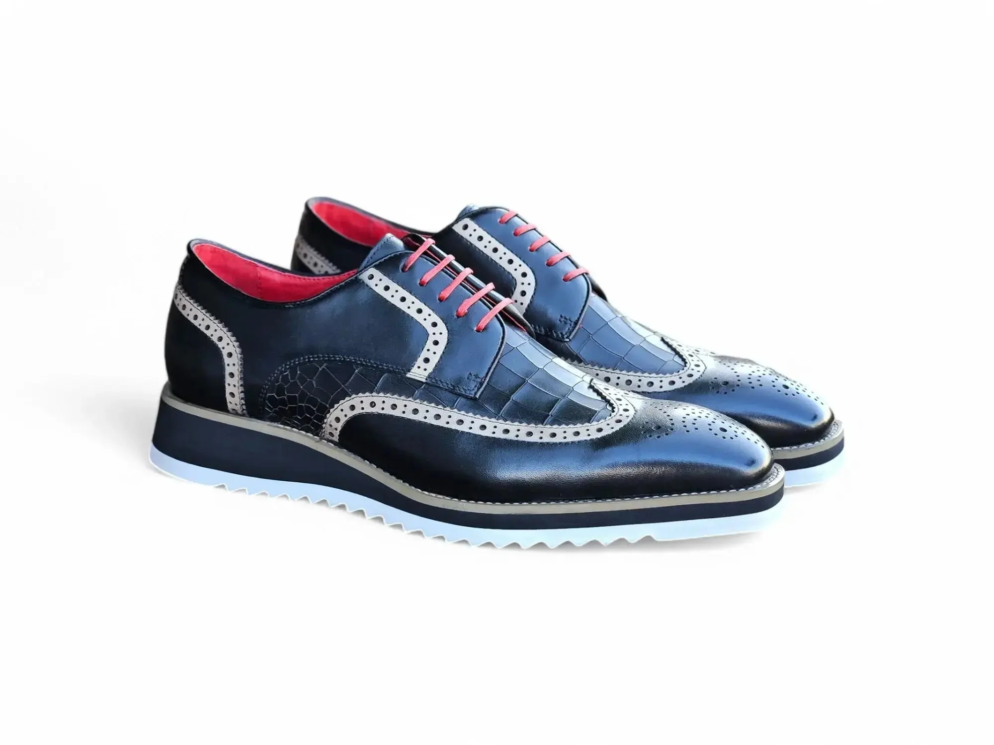 Carrucci Shoes Gorgeous Lace Up Oxford Men’s Leather KS515-35