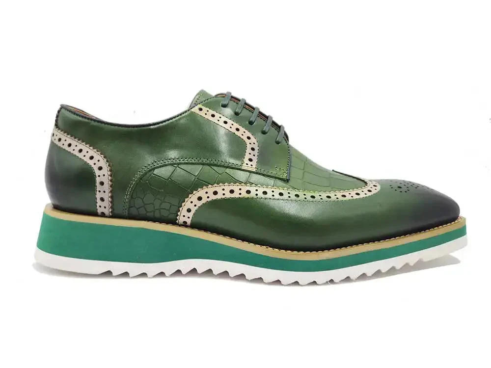 Carrucci Shoes Gorgeous Lace Up Oxford Men’s Leather KS515-35 - Image 12