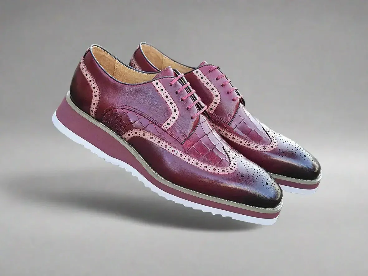 Carrucci Shoes Gorgeous Lace Up Oxford Men’s Leather KS515-35 - Image 18
