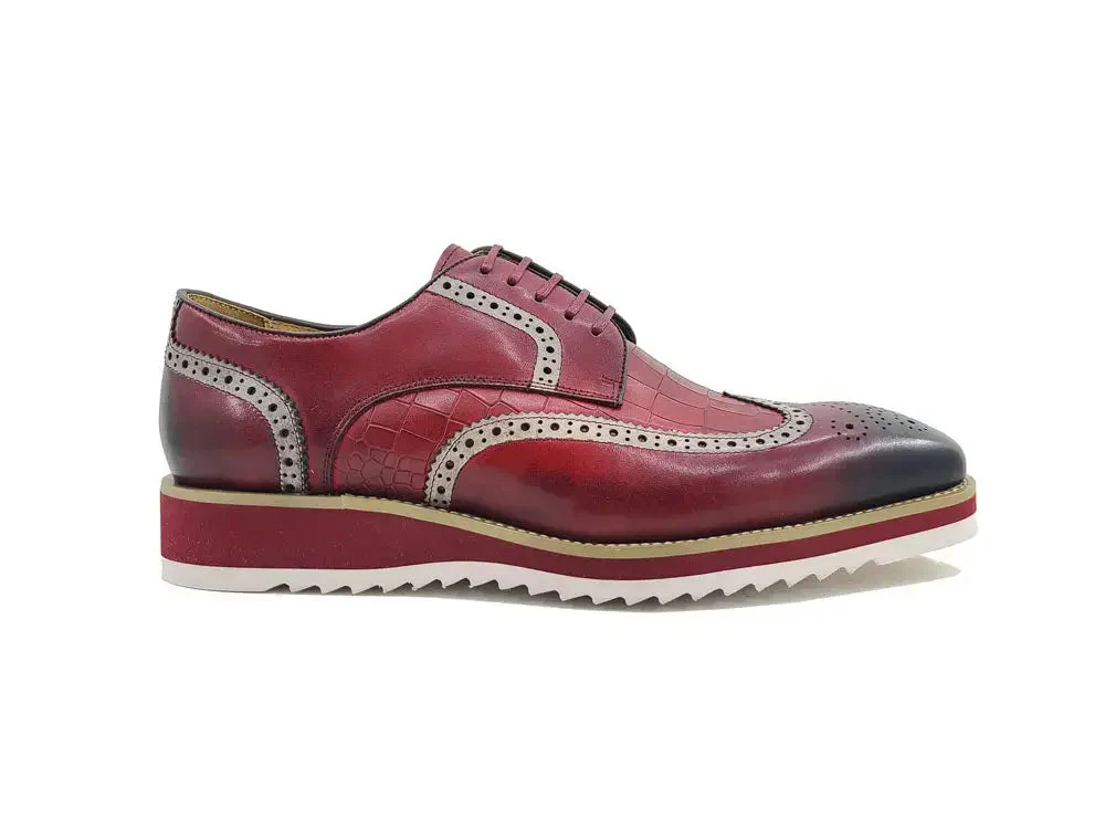 Carrucci Shoes Gorgeous Lace Up Oxford Men’s Leather KS515-35 - Image 21