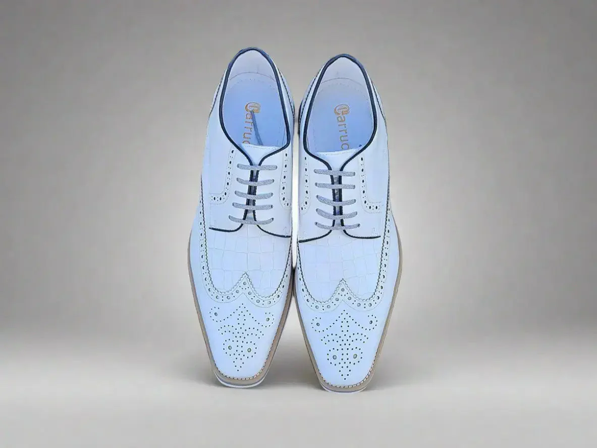 Carrucci Shoes Gorgeous Lace Up Oxford Men’s Leather KS515-35 - Image 26