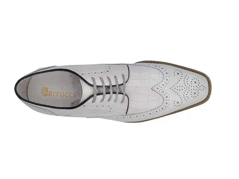Carrucci Shoes Gorgeous Lace Up Oxford Men’s Leather KS515-35 - Image 29