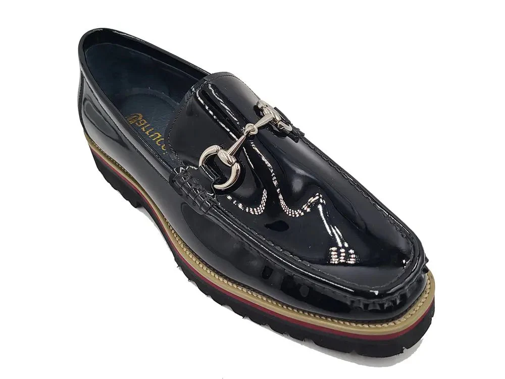 Carrucci Shoes Horse Bit Lug Sole Loafer Leather Full Leather Lining - Image 12