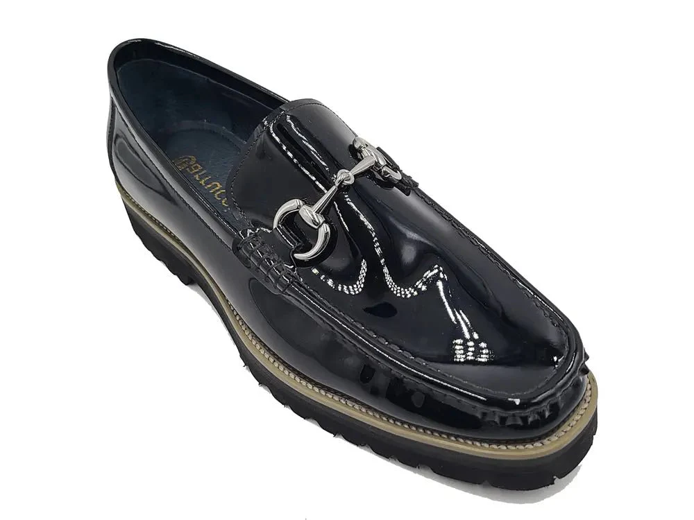 Carrucci Shoes Horse Bit Lug Sole Loafer Leather Full Leather Lining - Image 15