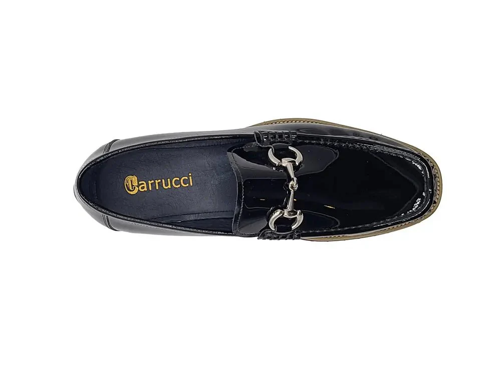 Carrucci Shoes Horse Bit Lug Sole Loafer Leather Full Leather Lining - Image 6