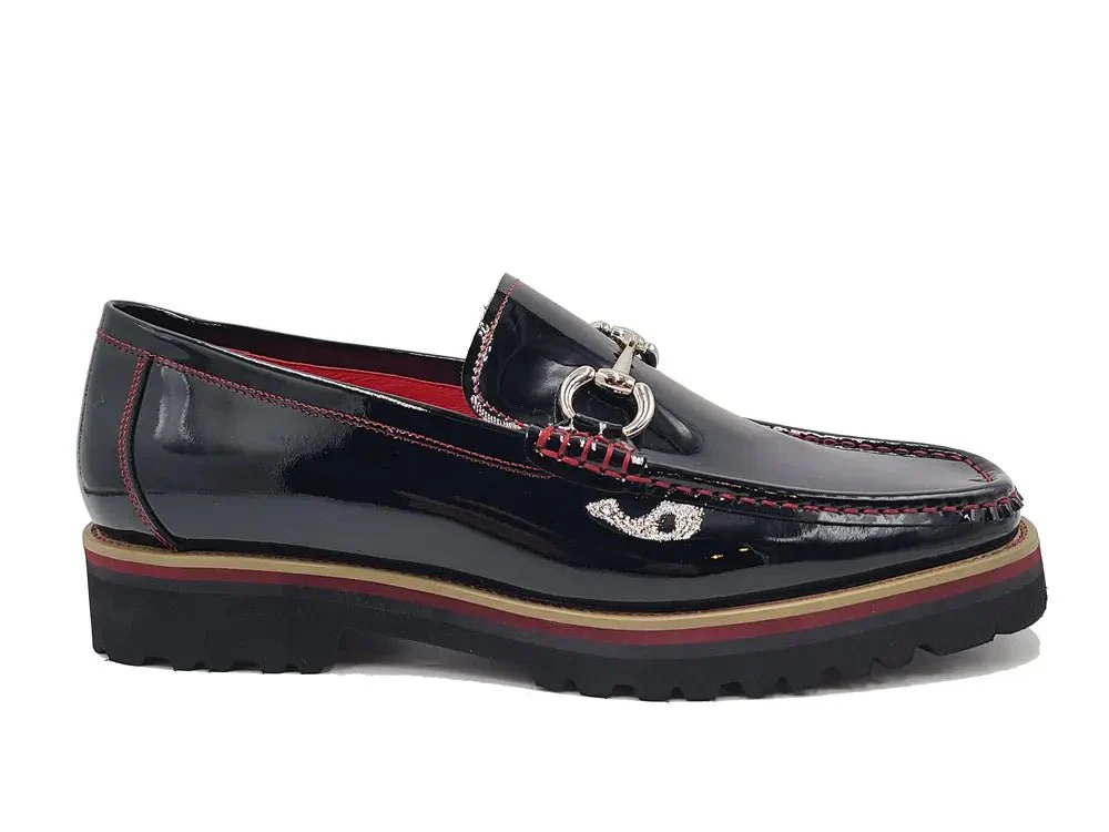 Carrucci Shoes Horse Bit Lug Sole Loafer Leather Full Leather Lining - Image 7