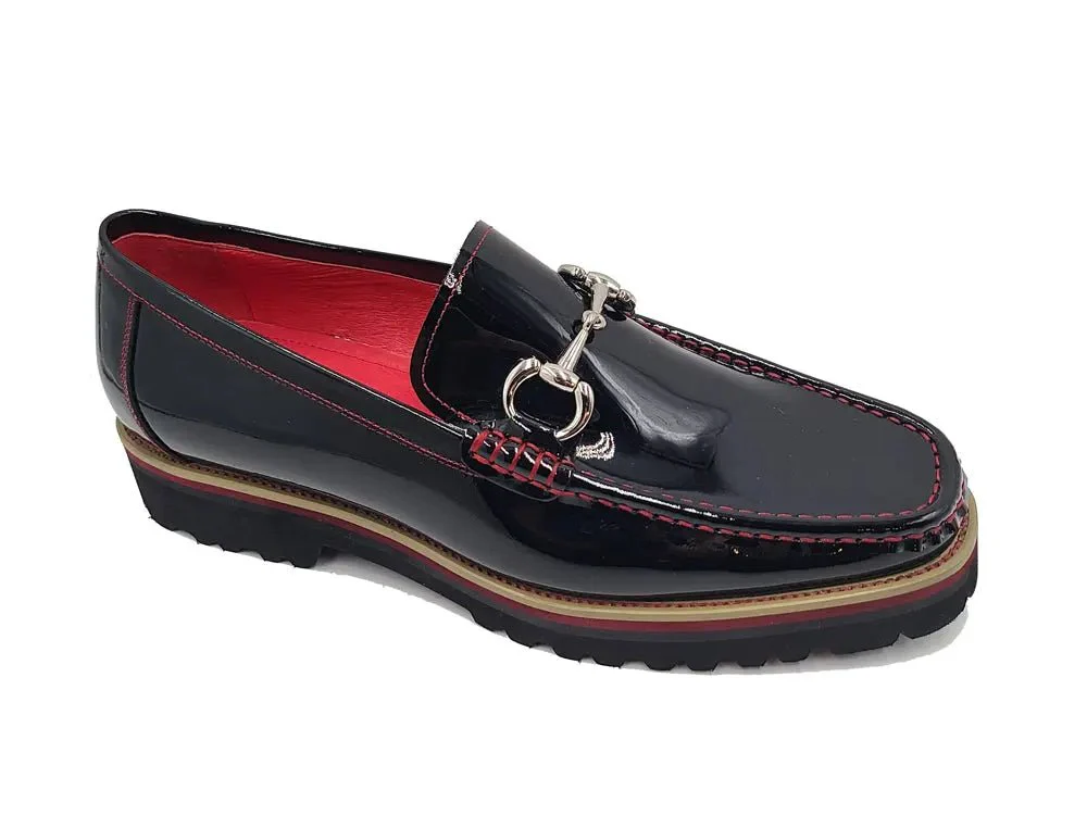 Carrucci Shoes Horse Bit Lug Sole Loafer Leather Full Leather Lining - Image 9