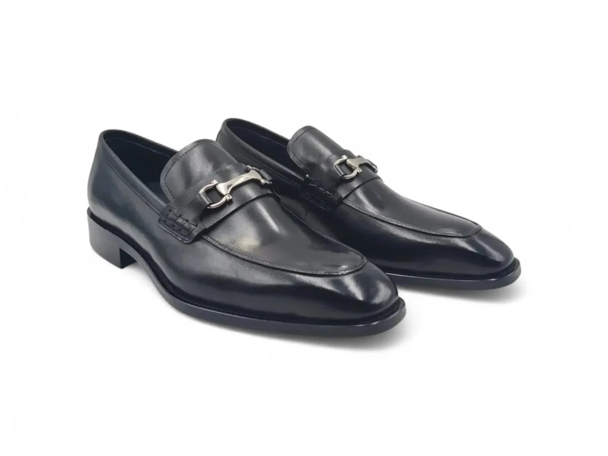 Carrucci Shoes Horsebit Buckle Loafer Calf Leather Timeless KS509-38 - Image 6