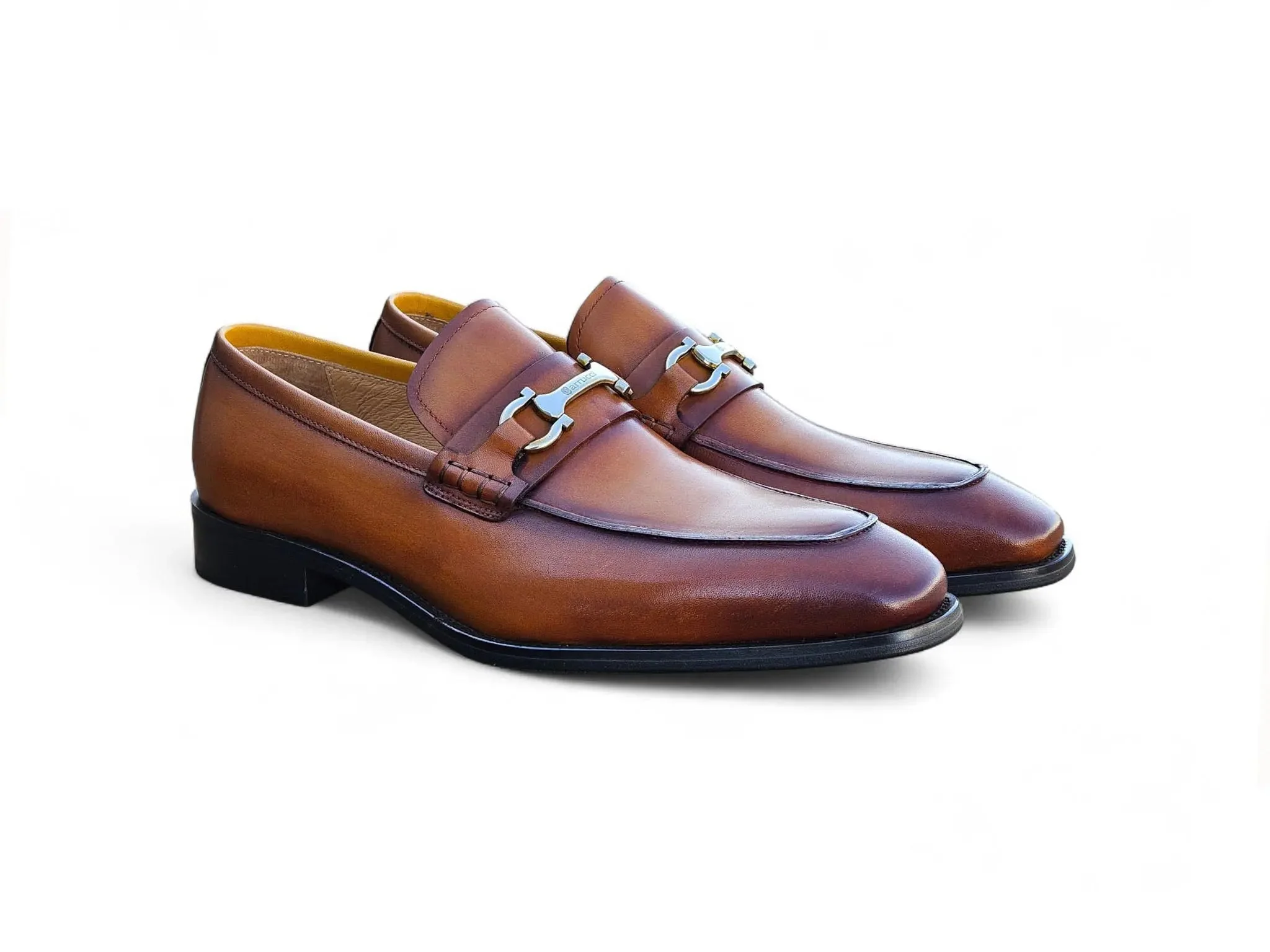 Carrucci Shoes Horsebit Buckle Loafer Calf Leather Timeless KS509-38 - Image 8