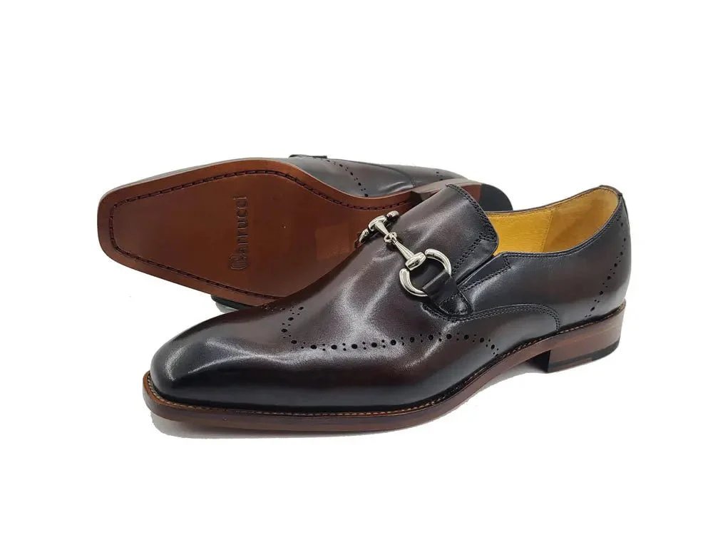 Carrucci Shoes Horsebit Wingtip Loafer Calfskin Burnished KL901-01 - Image 11