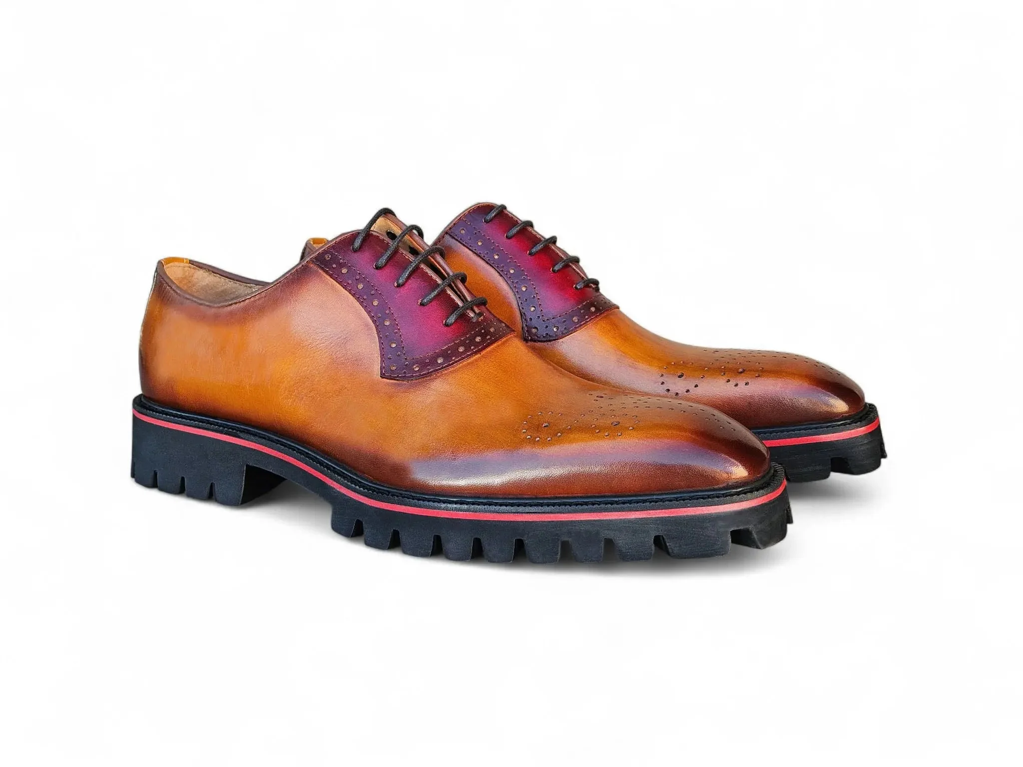 Carrucci Shoes Hybrid Lug Oxford Calfskin Leather KS557-15 - Image 12