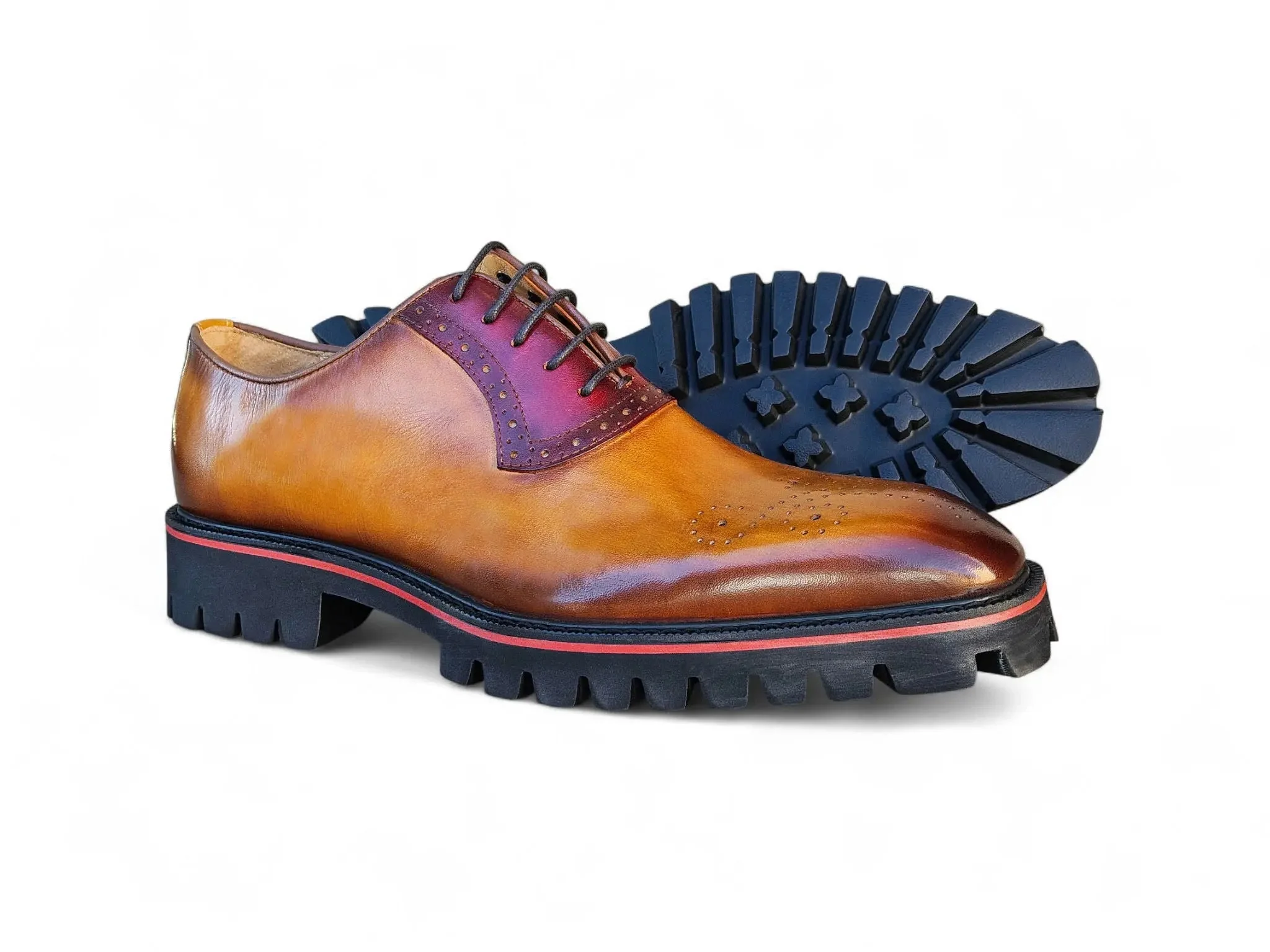 Carrucci Shoes Hybrid Lug Oxford Calfskin Leather KS557-15 - Image 14