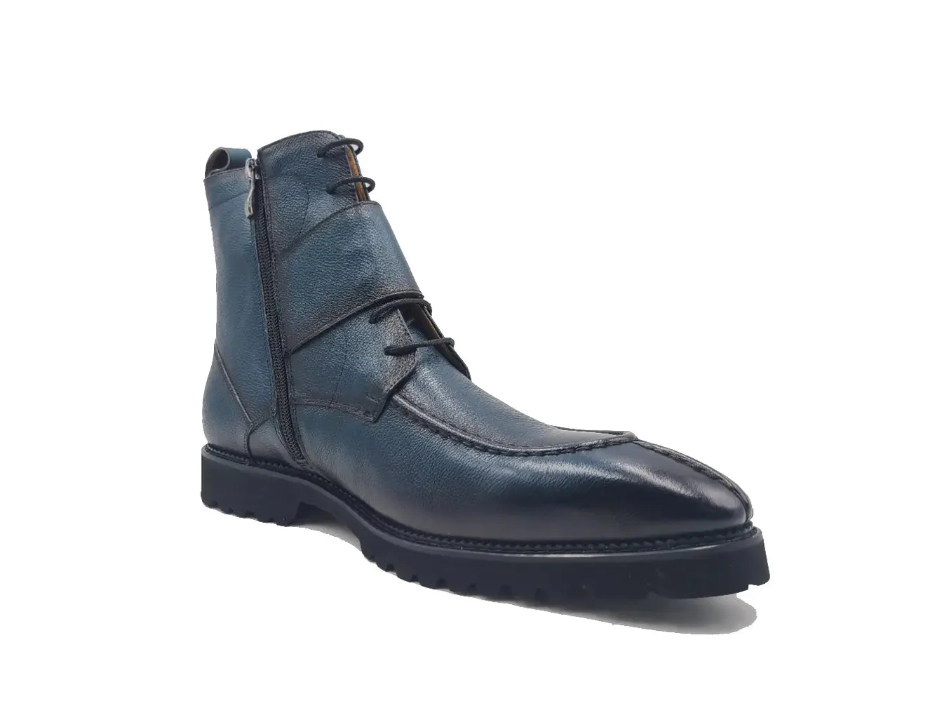 Carrucci Shoes Kb Rugged Split Toe Lace Up Boot Leather Boot KB480-03 - Image 24