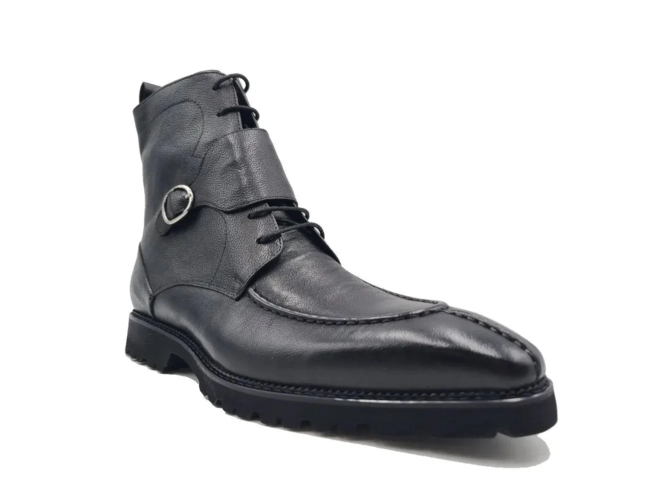 Carrucci Shoes Kb Rugged Split Toe Lace Up Boot Leather Boot KB480-03 - Image 30