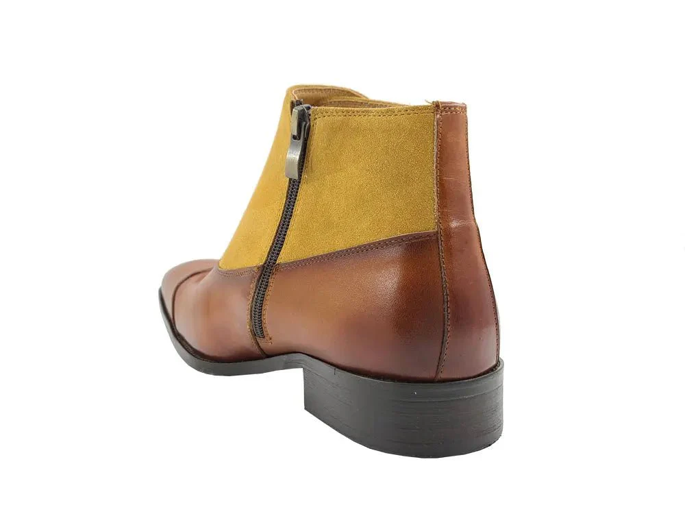 Carrucci Shoes Kb Three Buckles Monk Chukka Boot Calfskin KB503-18SC - Image 16