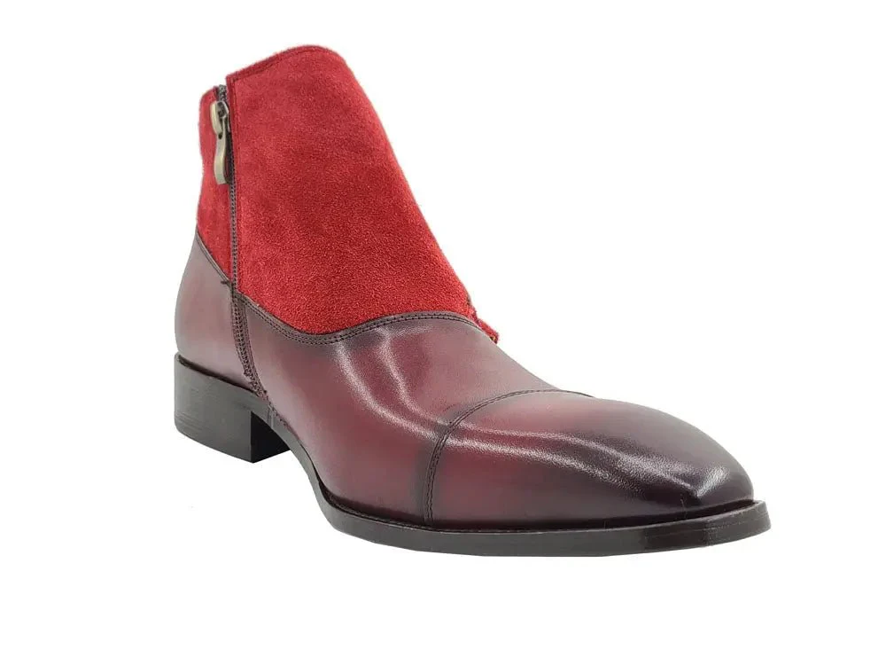Carrucci Shoes Kb Three Buckles Monk Chukka Boot Calfskin KB503-18SC - Image 8