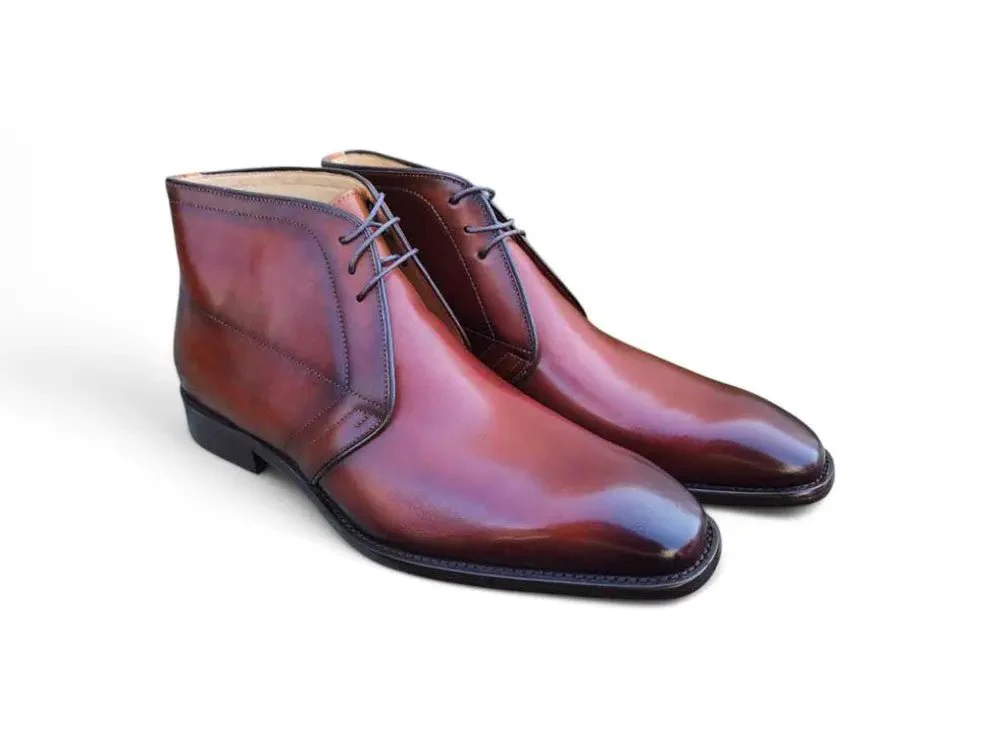 Carrucci Shoes KB509-11 Burnished Calfskin Chukka Boot KB509-11 - Image 6