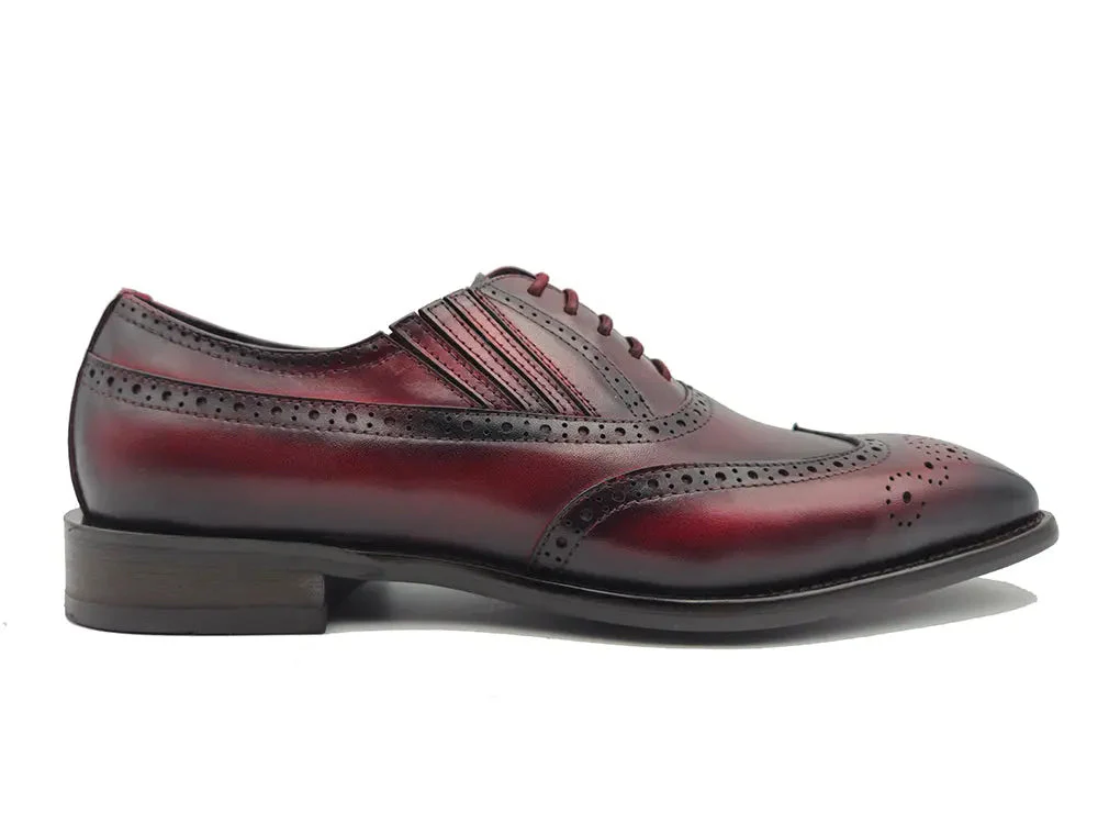 Carrucci Shoes Ks Wingtip Slip On Oxford Classic Leather KS509-18 - Image 18