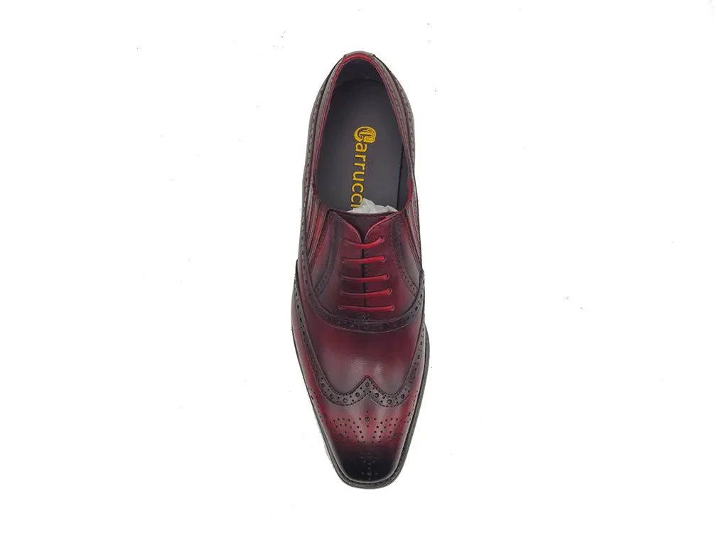 Carrucci Shoes Ks Wingtip Slip On Oxford Classic Leather KS509-18 - Image 19