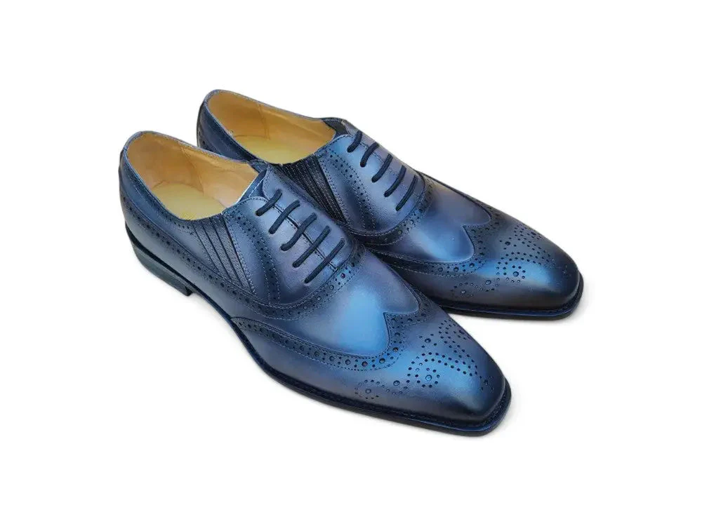 Carrucci Shoes Ks Wingtip Slip On Oxford Classic Leather KS509-18 - Image 26