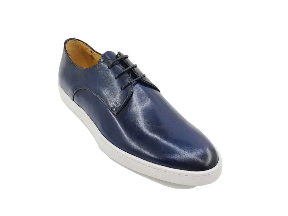 Carrucci Shoes Leather Derby Dress Sneaker Handmade Calf Leather KS529-01 - Image 7