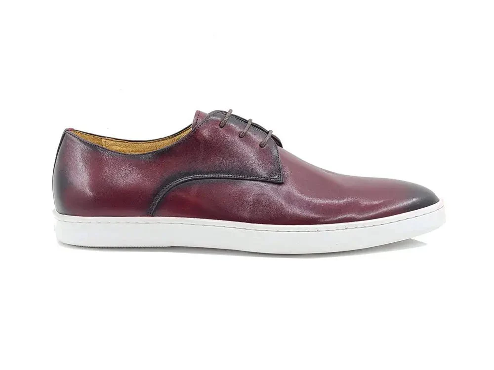 Carrucci Shoes Leather Derby Dress Sneaker Handmade Calf Leather KS529-01 - Image 8