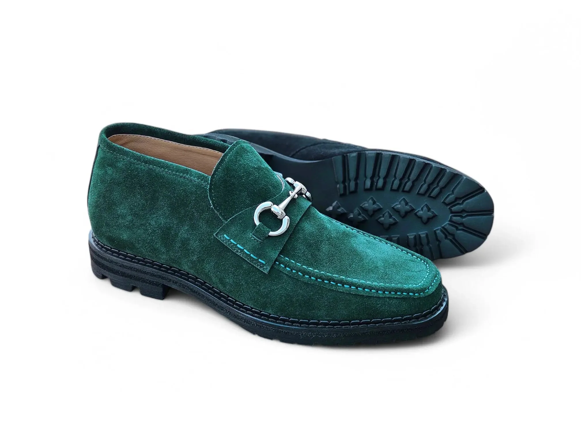 Carrucci Shoes Men's Horsebit Suede Ankle Boot Classic Style And Comfort - Image 2