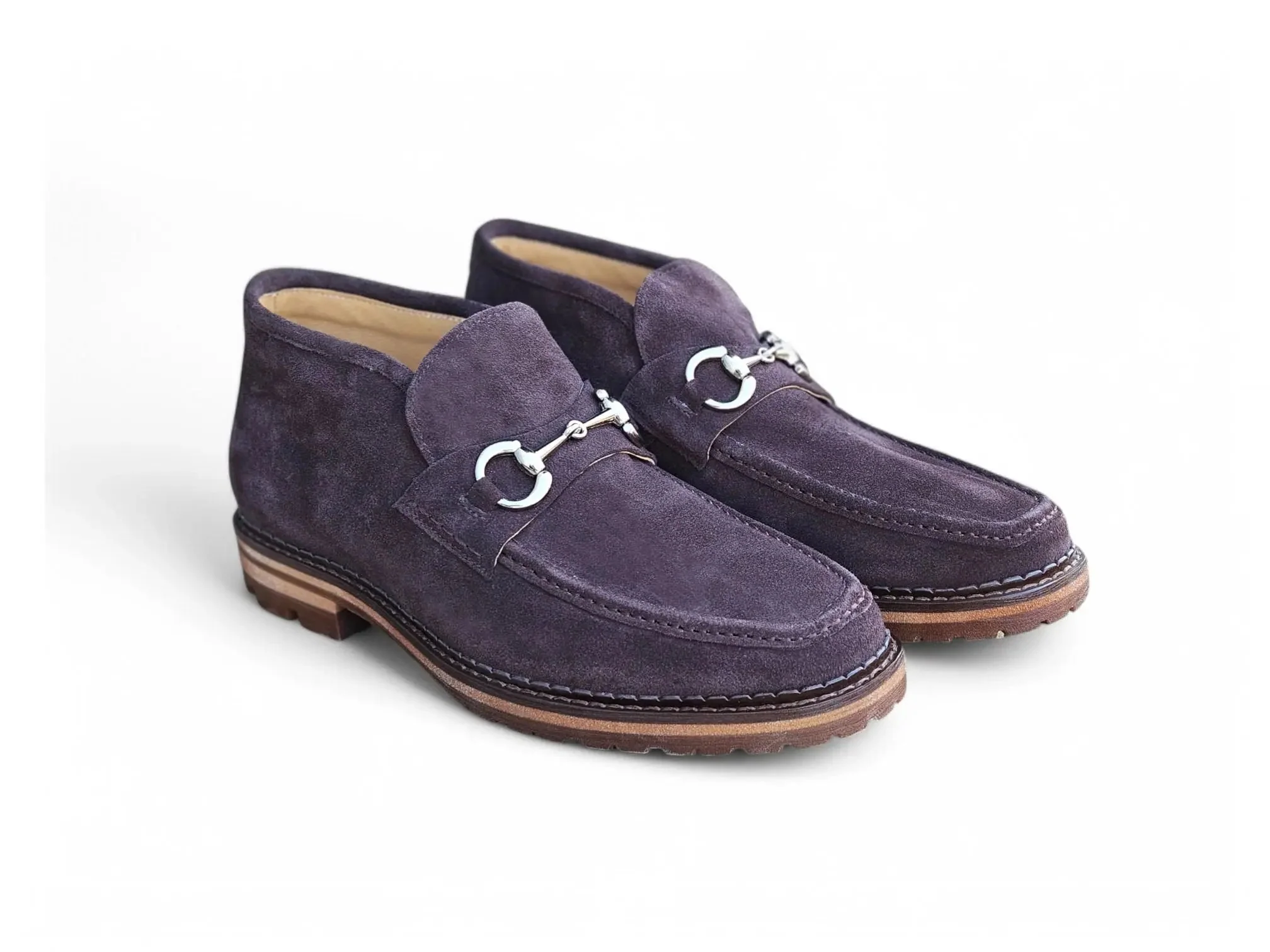 Carrucci Shoes Men's Horsebit Suede Ankle Boot Classic Style And Comfort - Image 3