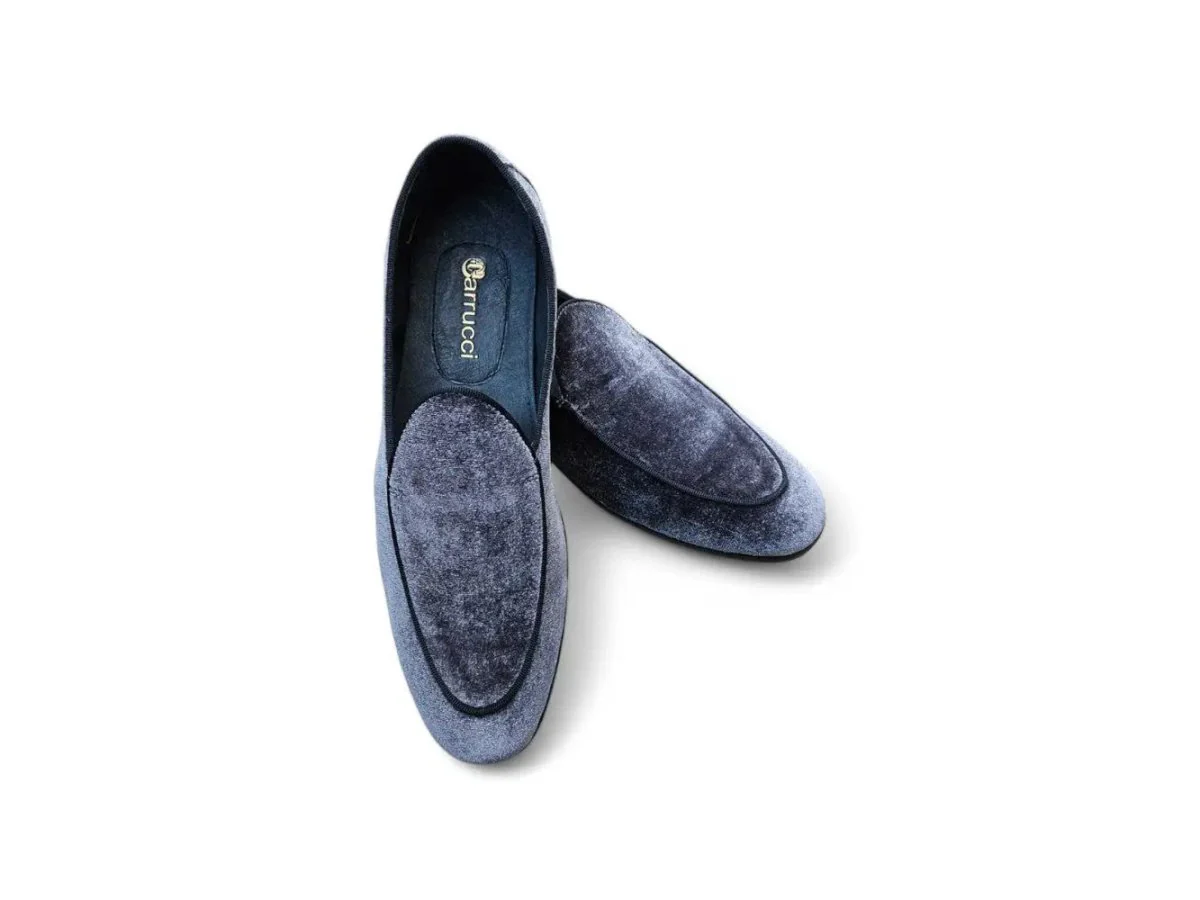 Carrucci Shoes Men's Velvet Prom Formal Shoe Elegant Classic - Image 3