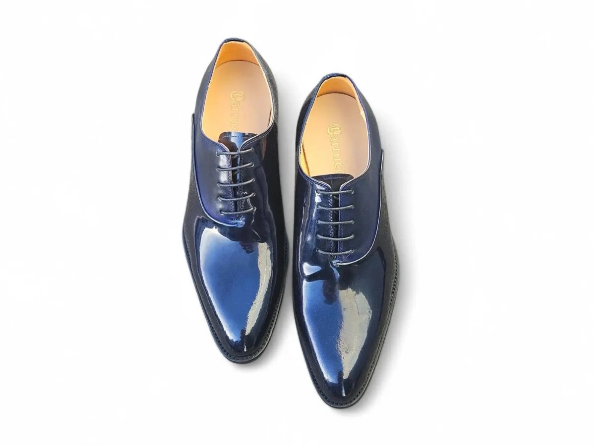 Carrucci Shoes Mix Media Patent Leather Oxford Patent Leather KS479-611P - Image 2