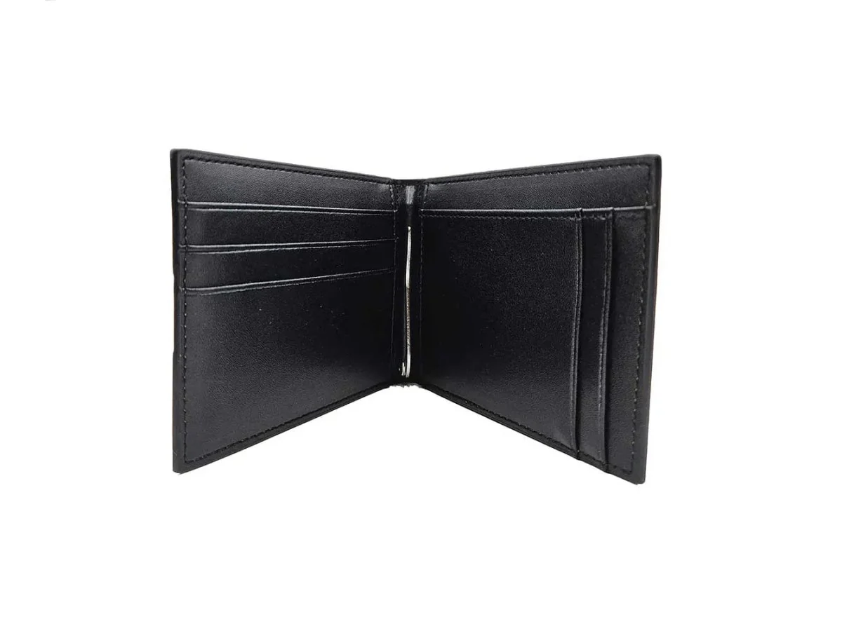 Carrucci Shoes Money Clip Bifold Wallet Calfskin Leather KC300-01 - Image 13