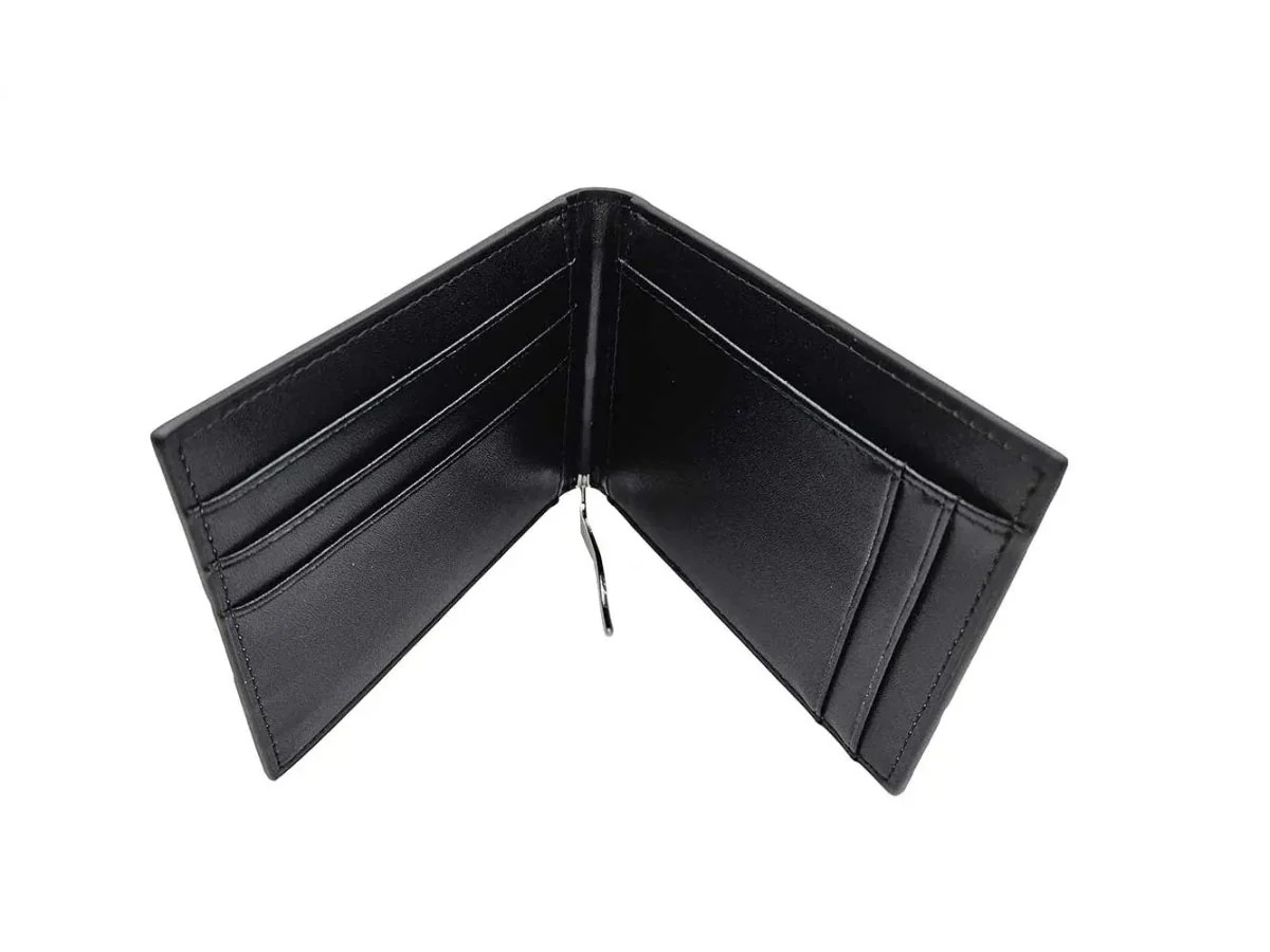 Carrucci Shoes Money Clip Bifold Wallet Calfskin Leather KC300-01 - Image 14
