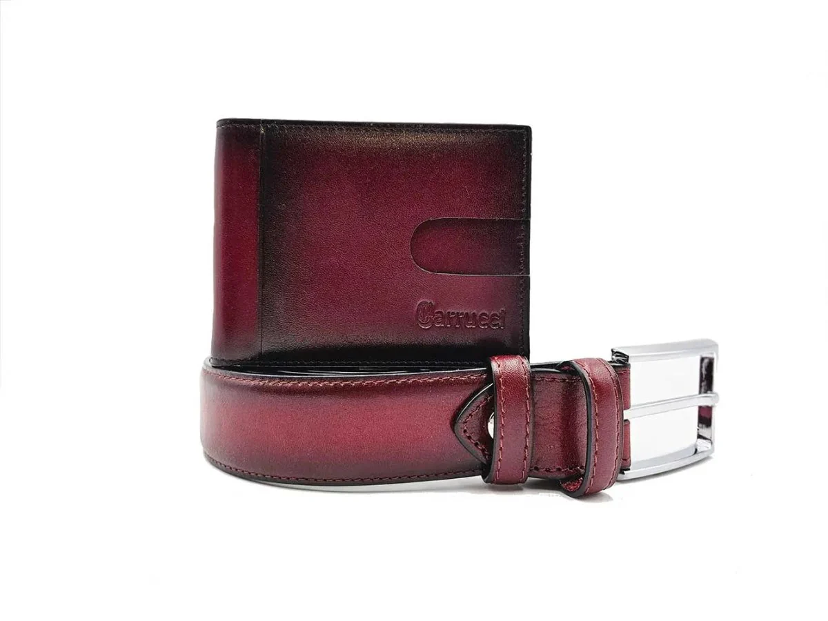 Carrucci Shoes Money Clip Bifold Wallet Calfskin Leather KC300-01 - Image 9