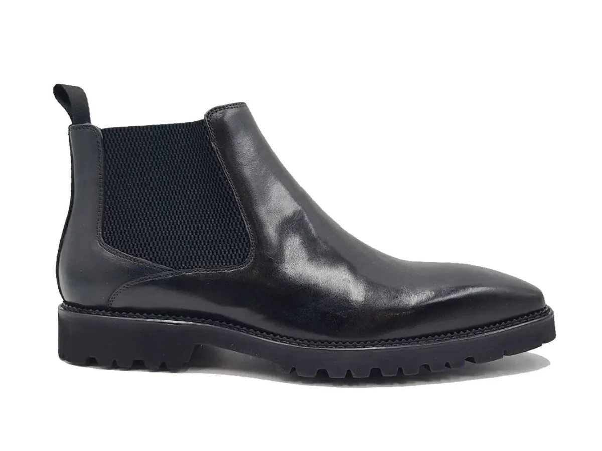Carrucci Shoes Patina Chelsea Boot Lug Sole Calf Leather All Day Comfort KB480-102 - Image 12