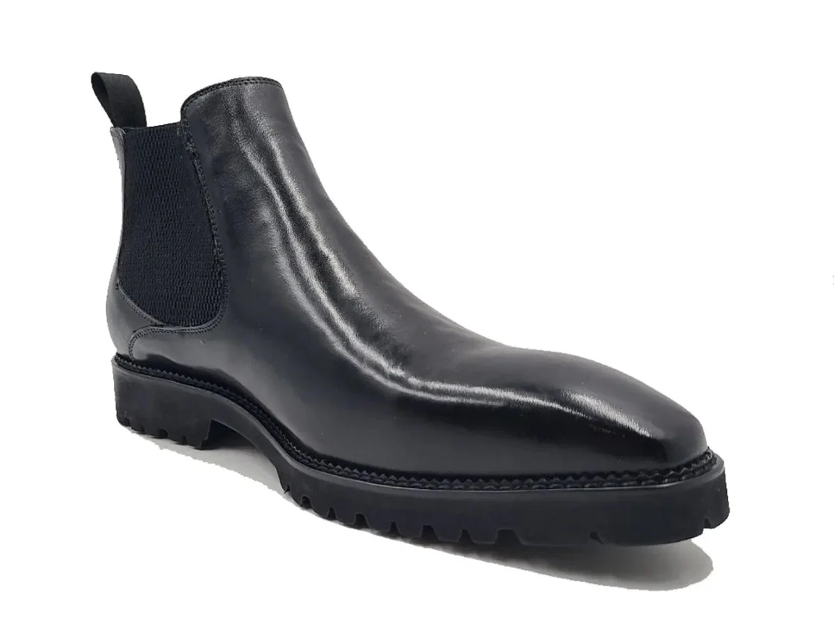 Carrucci Shoes Patina Chelsea Boot Lug Sole Calf Leather All Day Comfort KB480-102 - Image 13