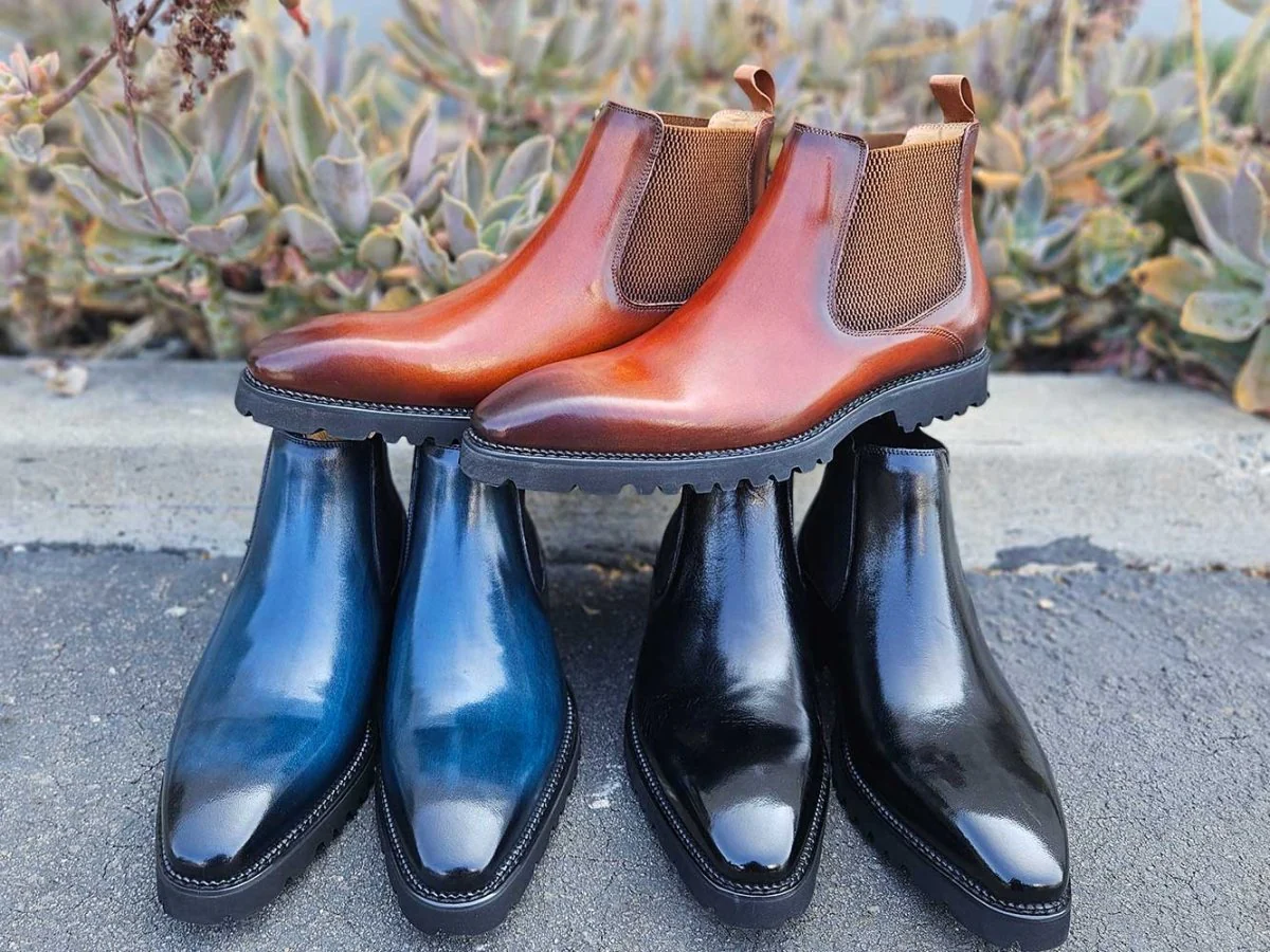 Carrucci Shoes Patina Chelsea Boot Lug Sole Calf Leather All Day Comfort KB480-102 - Image 17