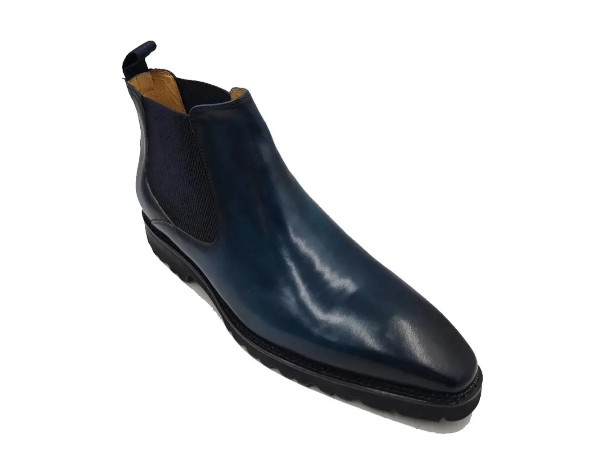 Carrucci Shoes Patina Chelsea Boot Lug Sole Calf Leather All Day Comfort KB480-102 - Image 9