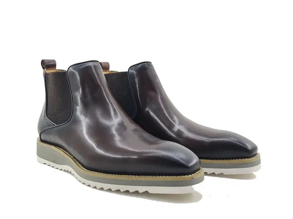 Carrucci Shoes Patina Chelsea Men's Calfskin Leather KB515-15 - Image 10
